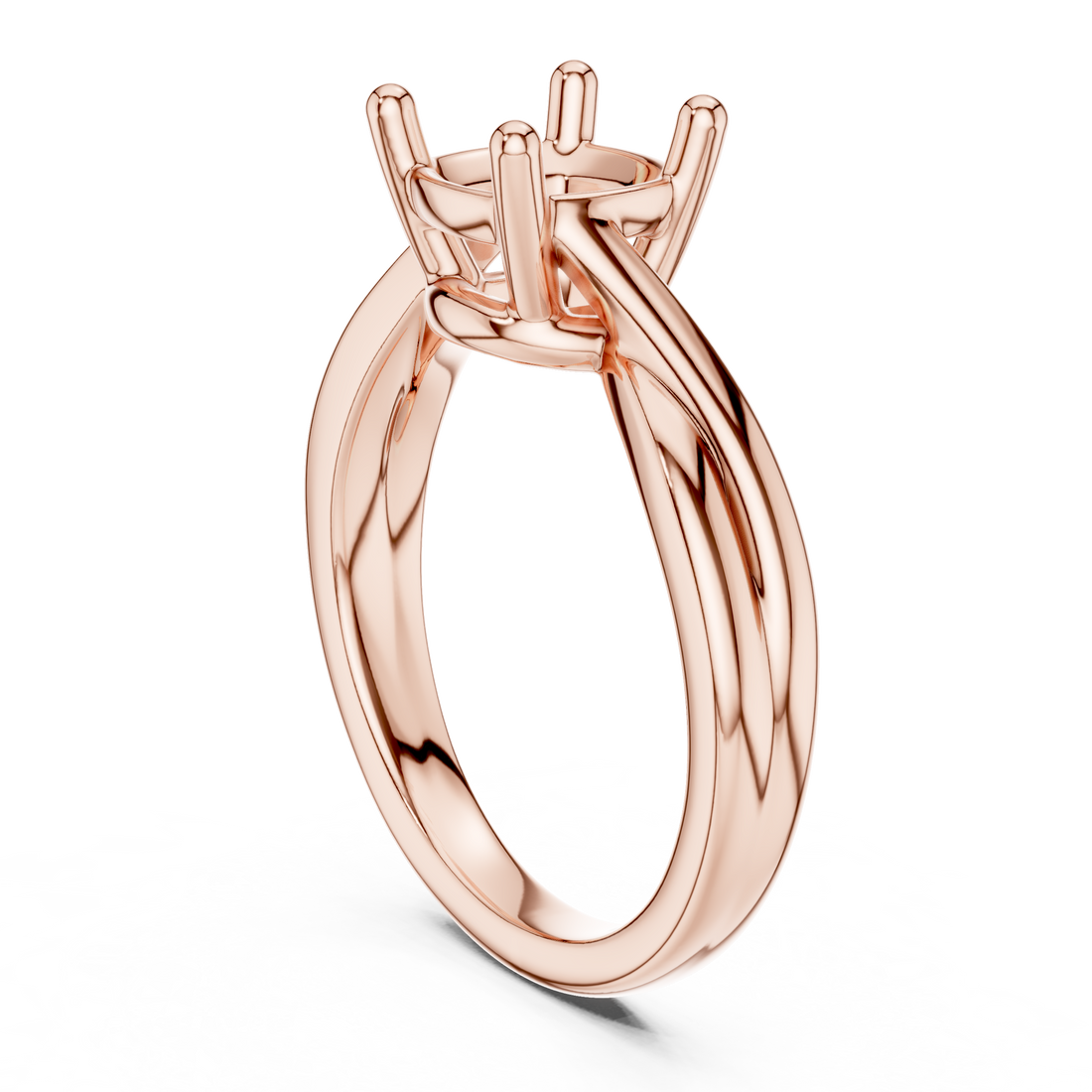 DDLR-112 - R00705-CU - Solitaire Cushion Ring - White Gold