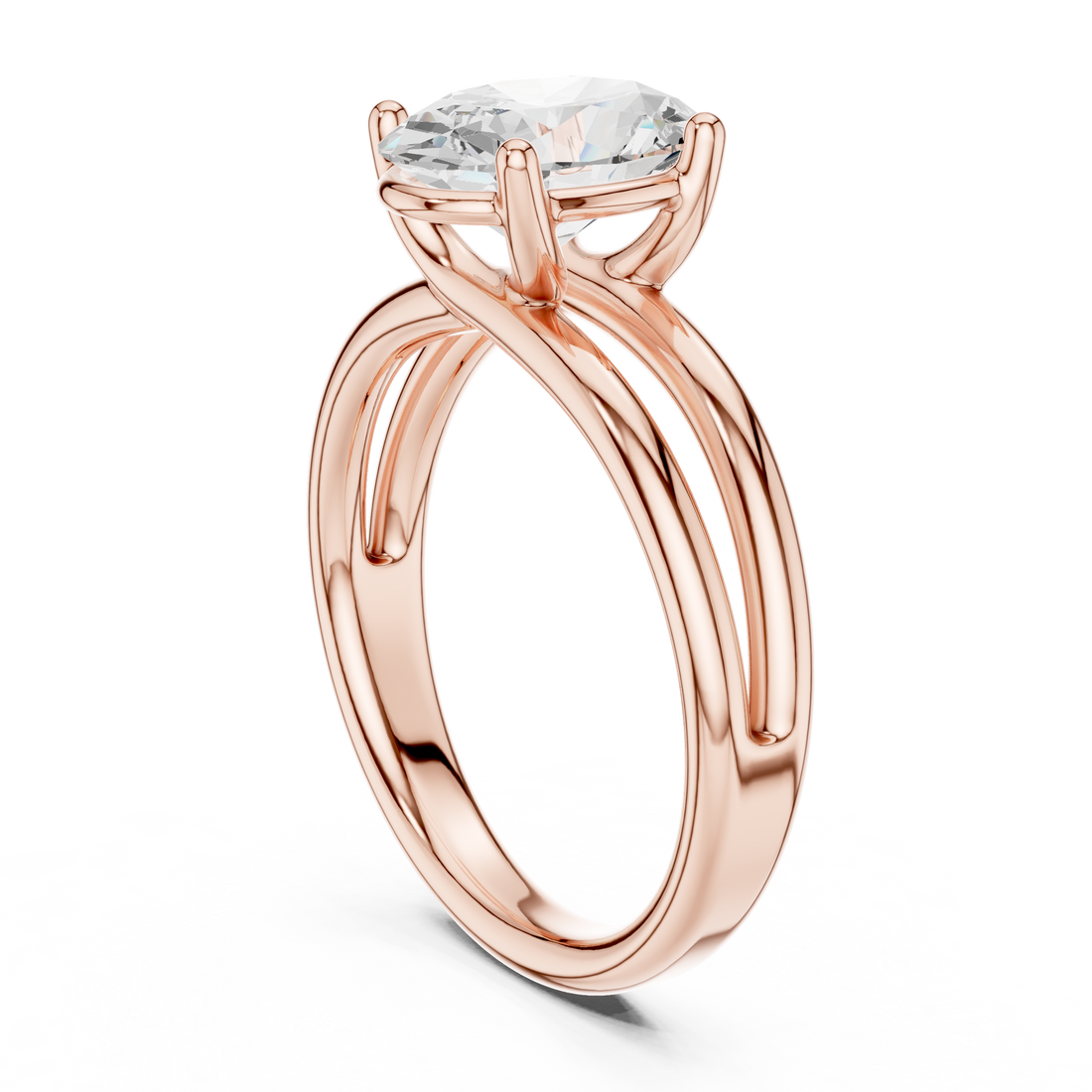 9 OV - Solitaire Oval Ring - White Gold