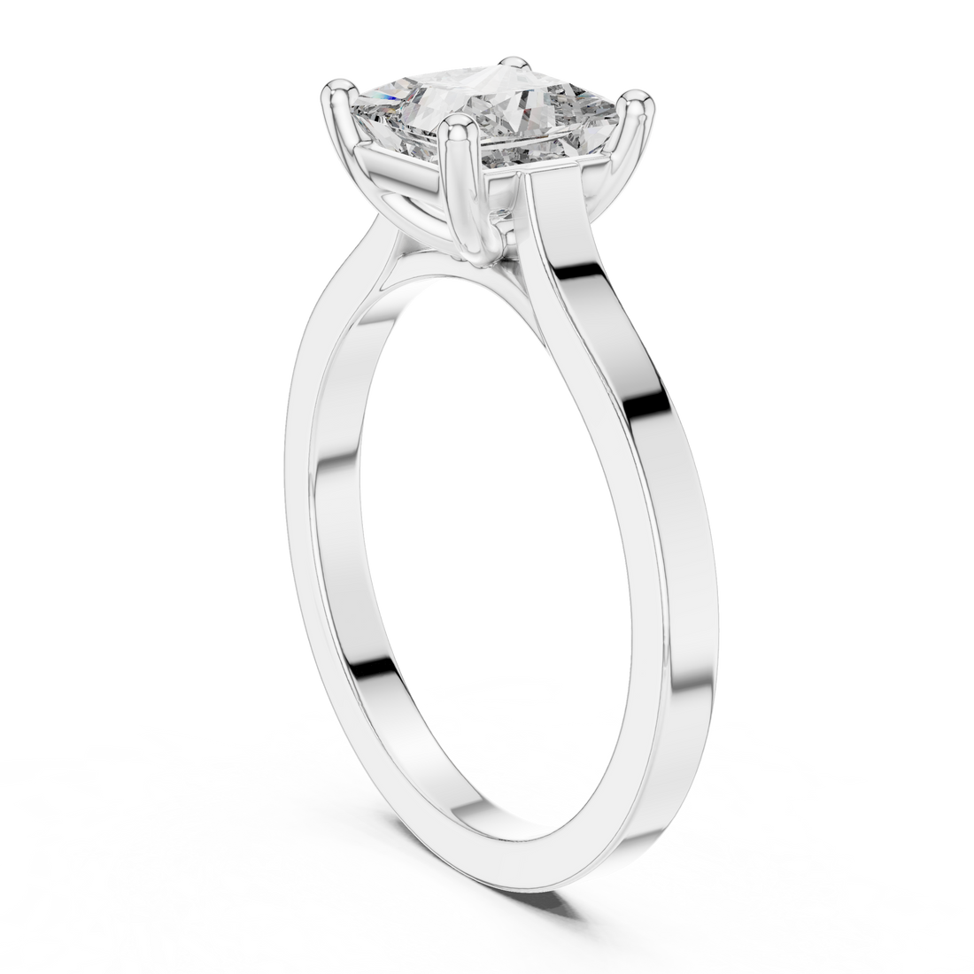 Fashion Ring - Princess | 00001L (5) - White Gold