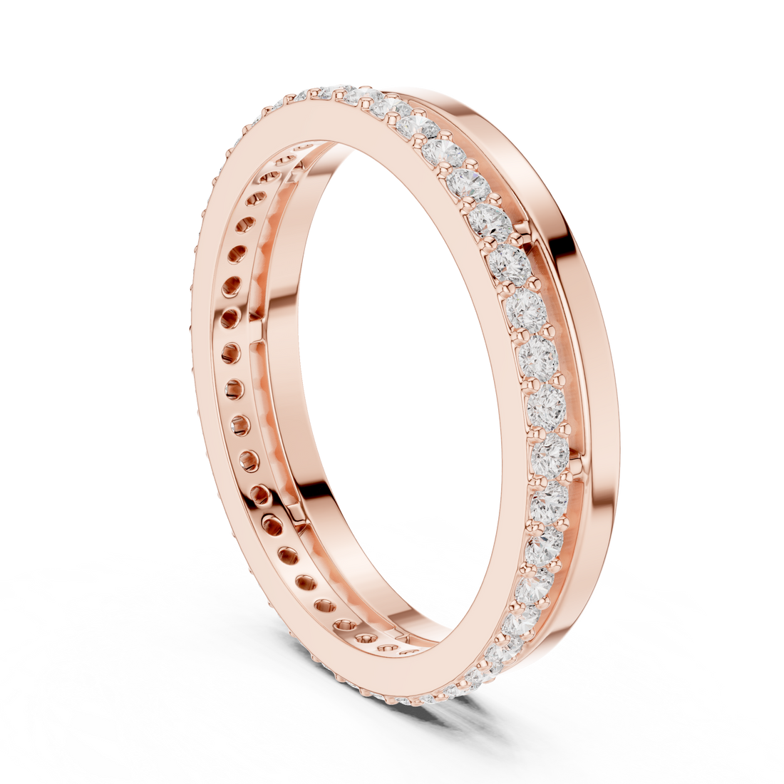 R26 - Eternity Round Ring - White Gold