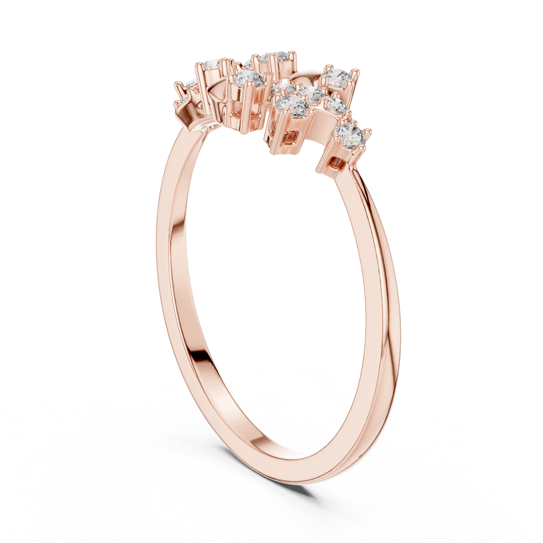LR-01 (68) - Fashion Round Ring - White Gold