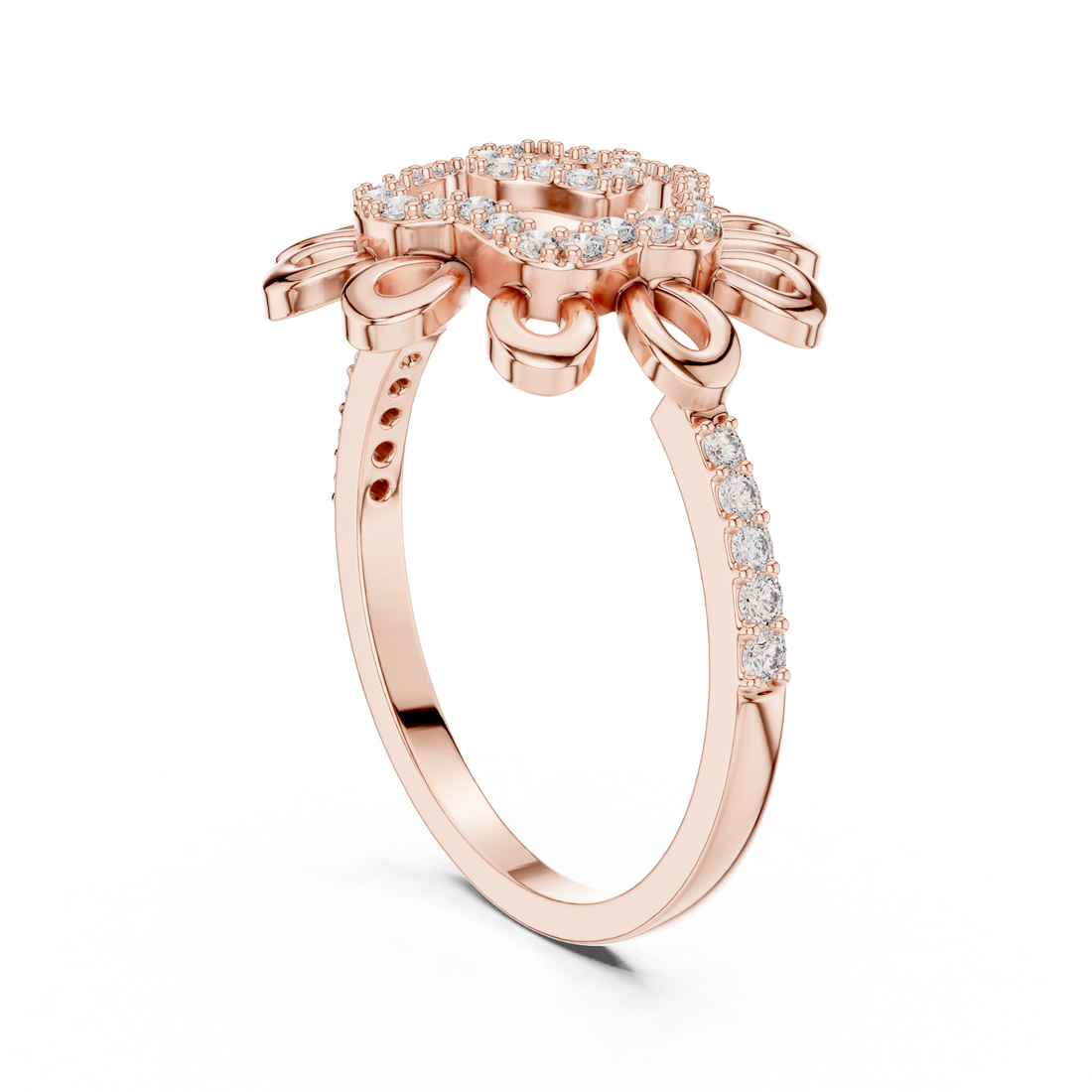 LR-01 (62) - Fashion None Ring - White Gold