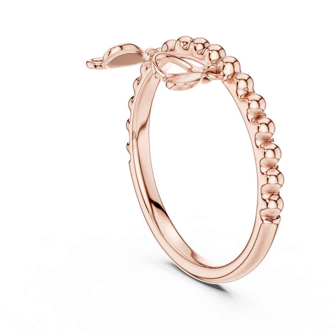 12#10055@L - Fashion None Ring - White Gold
