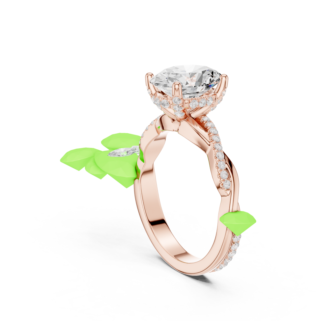 DDLR-160-OV - Solitaire Oval Ring - White Gold