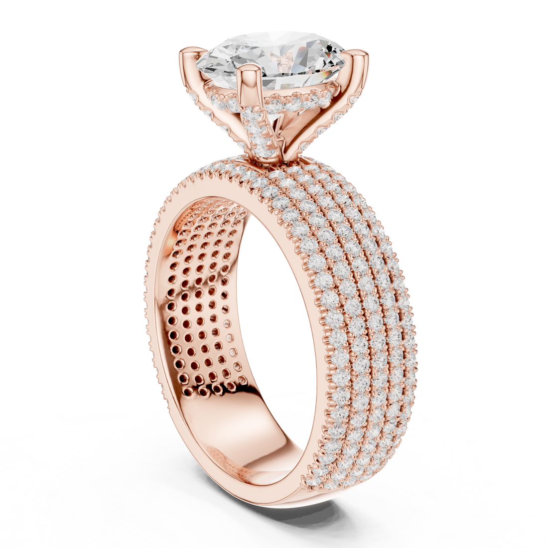 DDLR-261 - Solitaire Oval Ring - White Gold