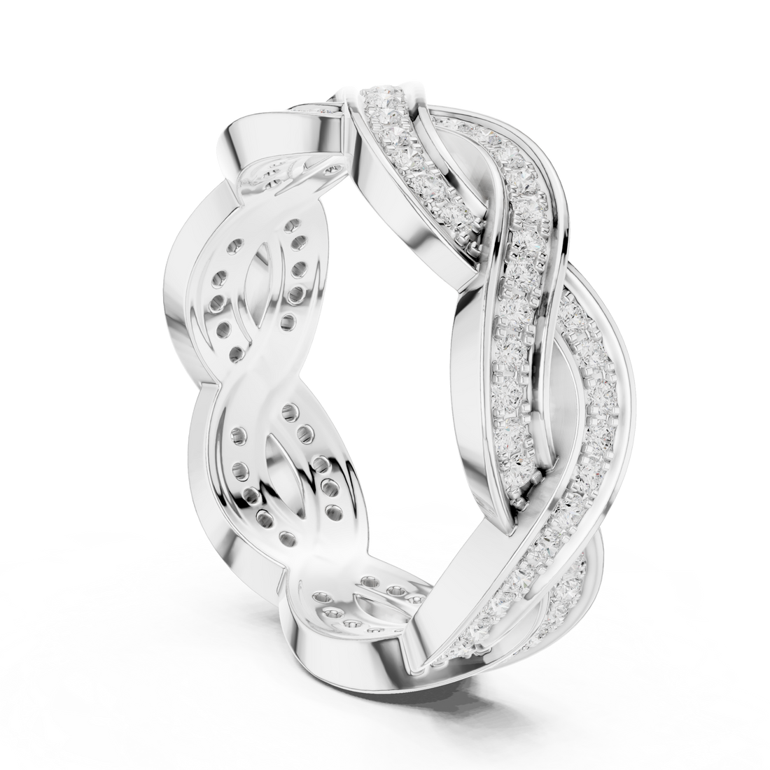 DDLR-465 - Eternity Round Ring - White Gold