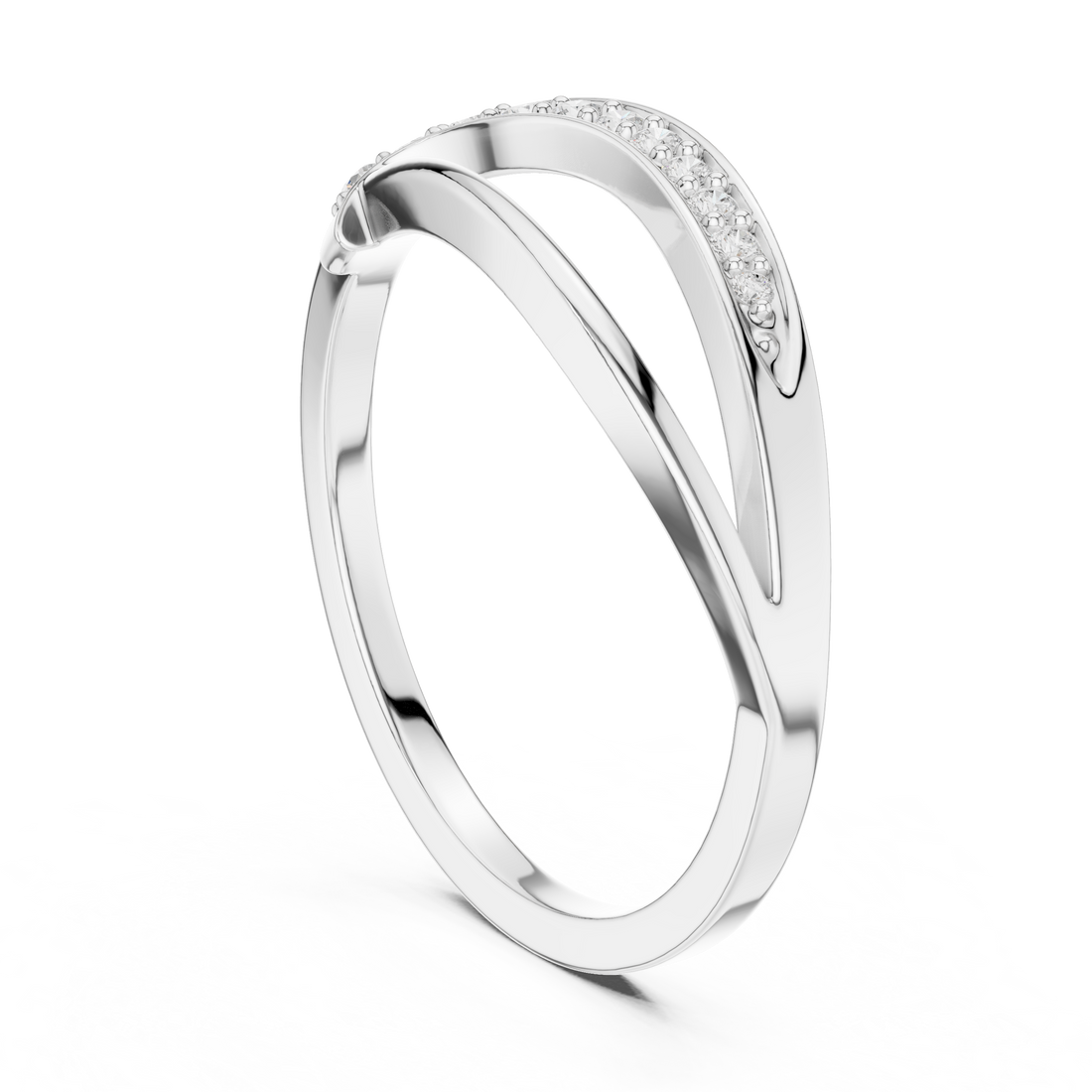 SBWR(2) - Fashion Round Ring - White Gold