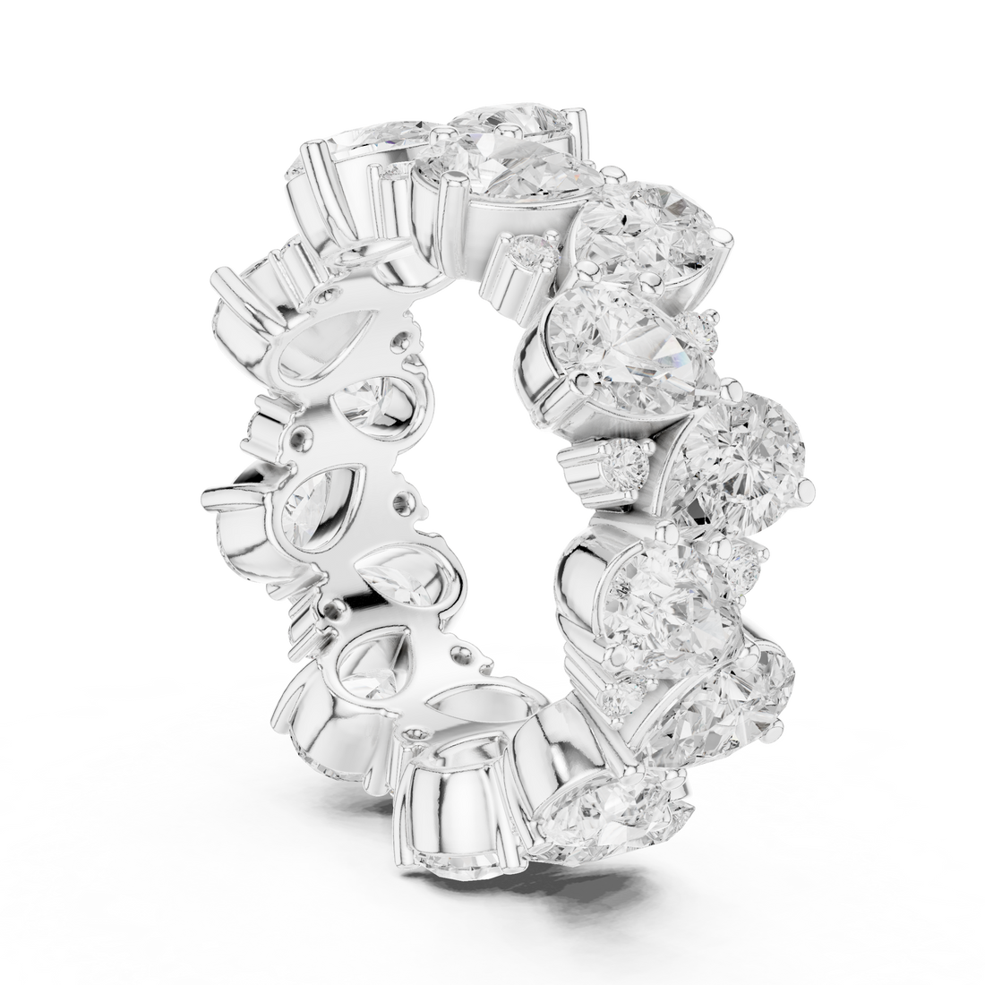 DDLR-312 - Eternity Mixed Ring - White Gold