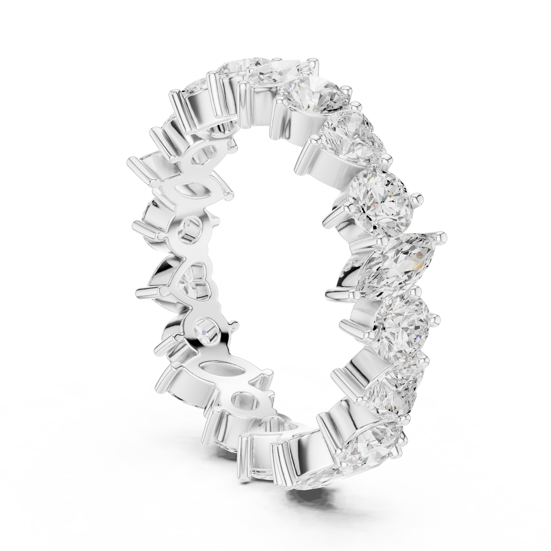 DDLR-371 - Eternity Mixed Ring - White Gold