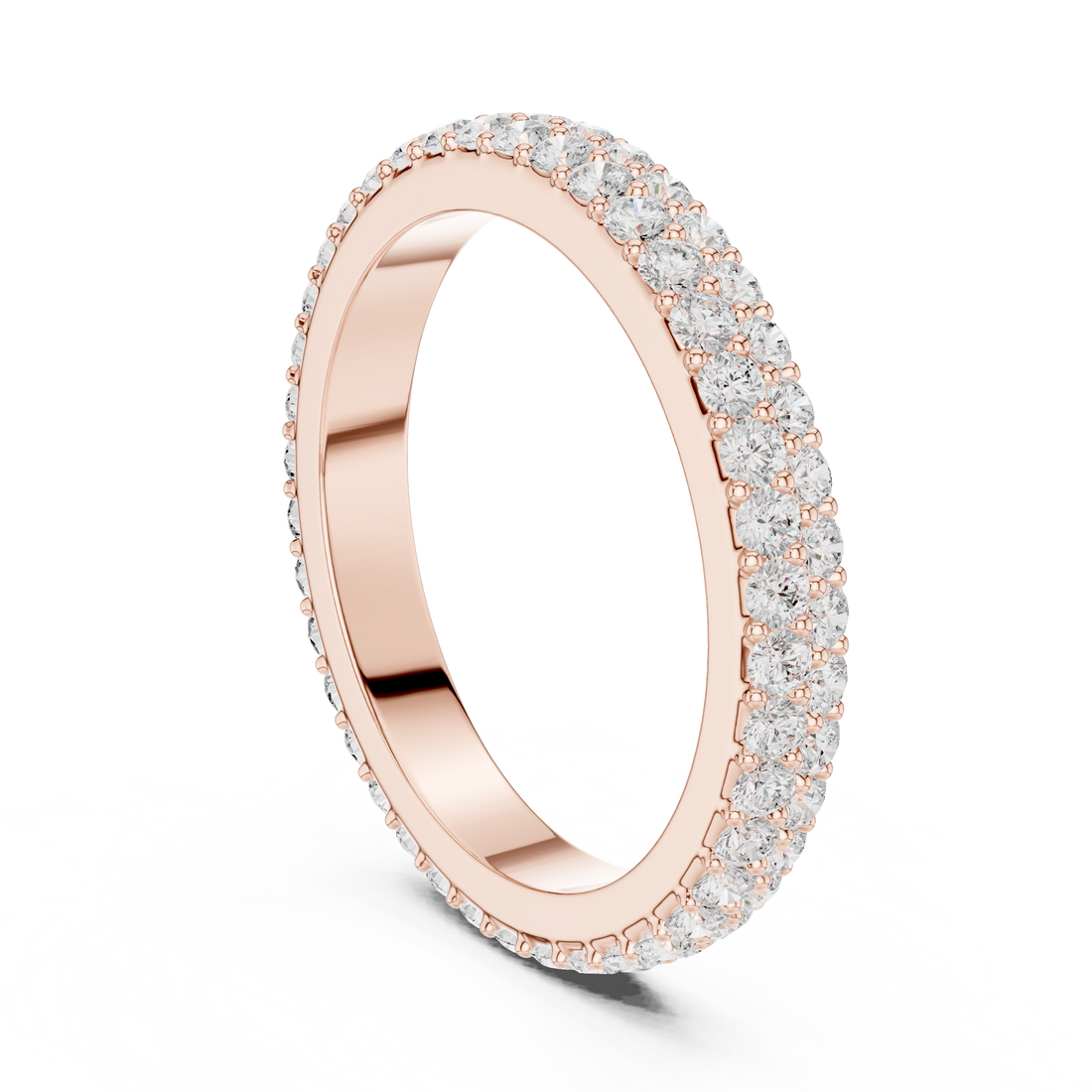 DDLR-376 - Eternity Round Ring - White Gold