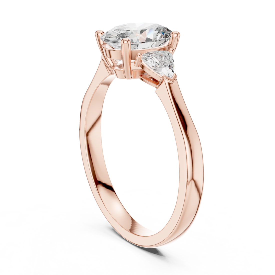 00001L (25) - Fashion Oval Ring - White Gold