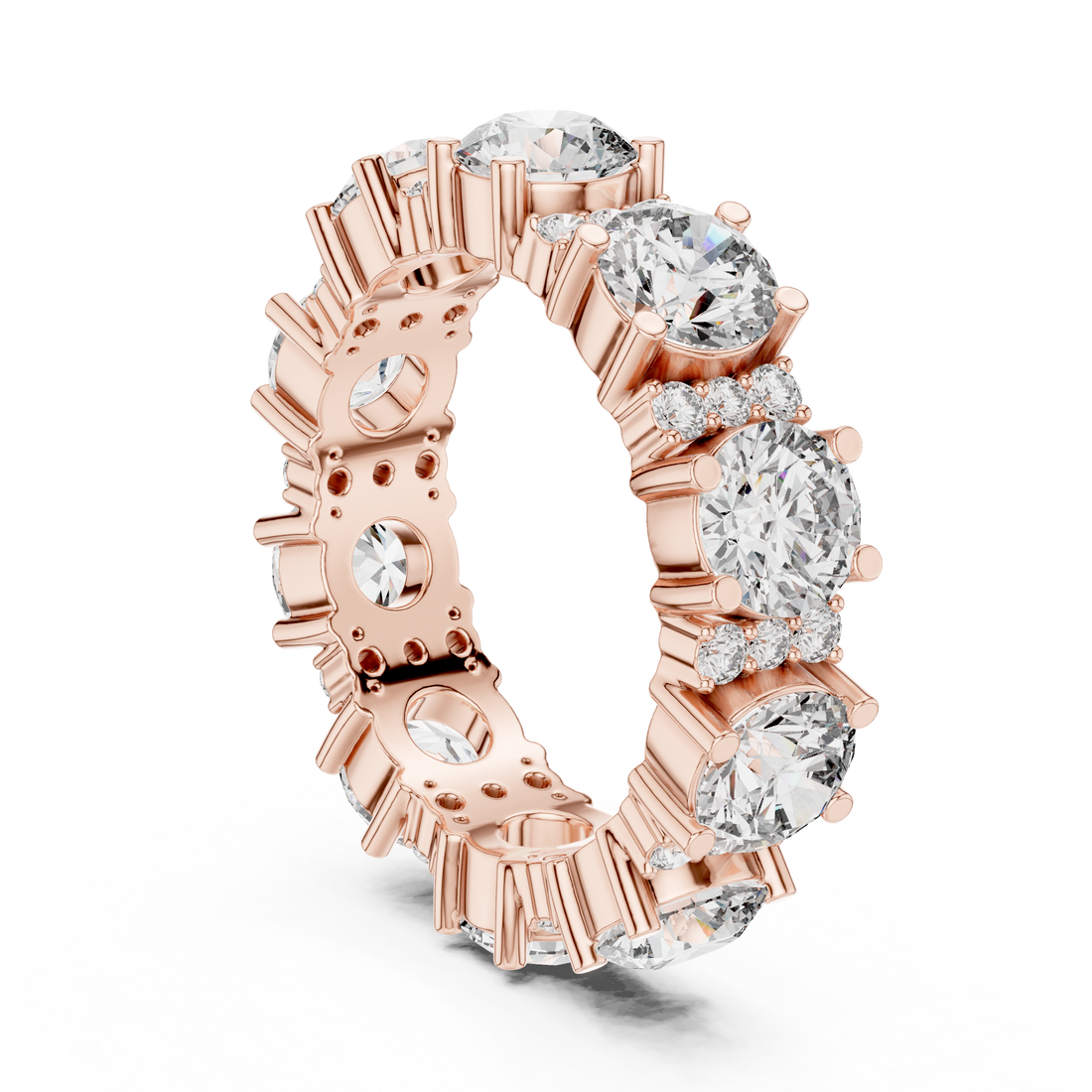 DDLR-232 - Eternity Round Ring - White Gold