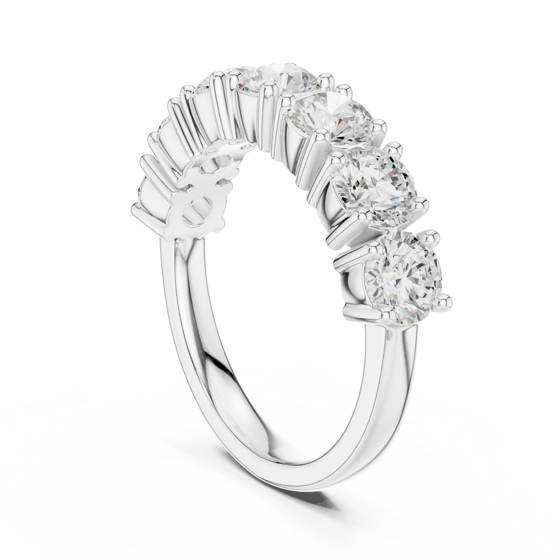 DDLR-619 - Eternity Round Ring - White Gold