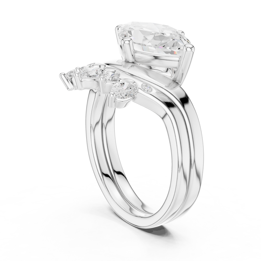 DDLR-444 - Fashion Marquise Ring - White Gold