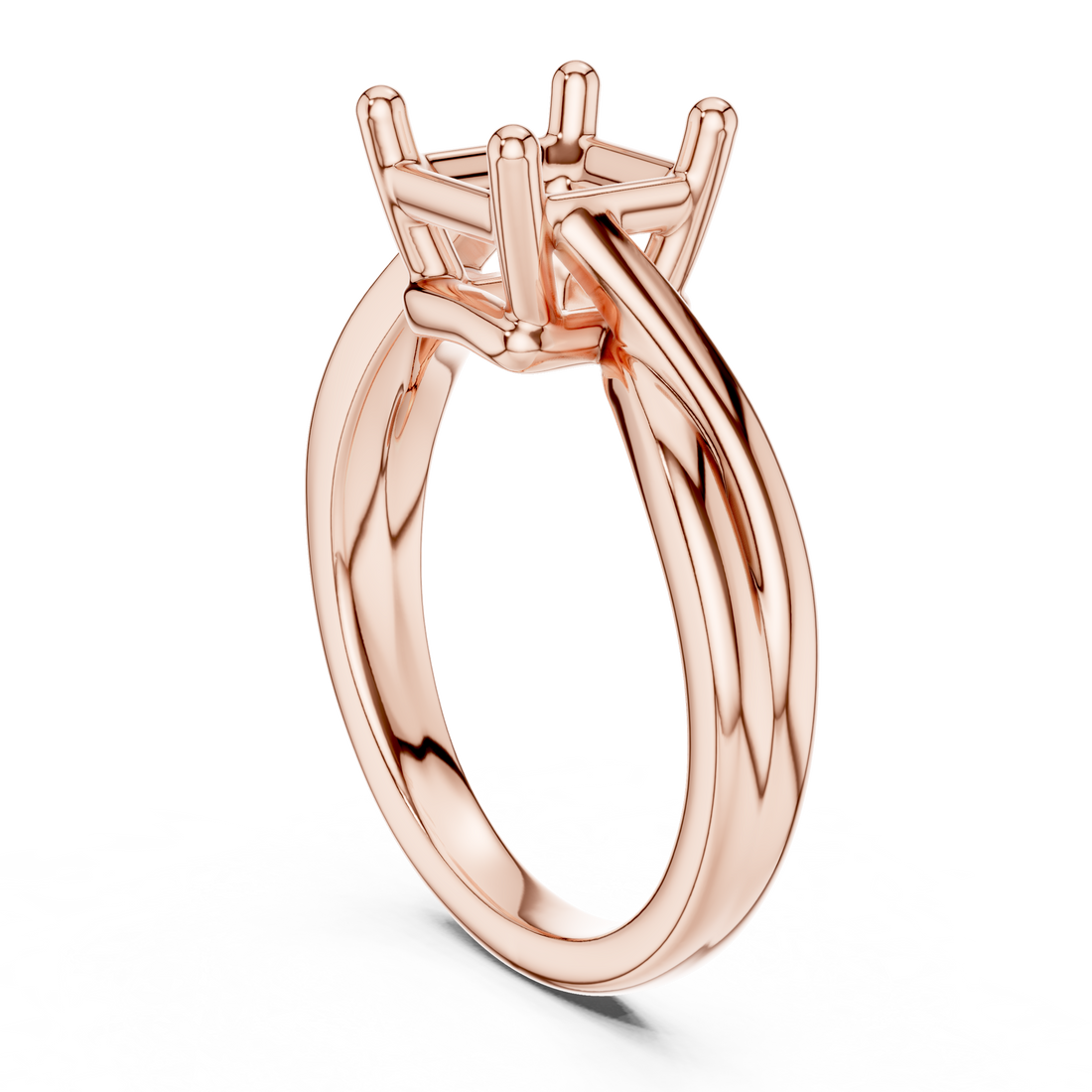 DDLR-112 - R00705-AC - Solitaire Asscher Ring - White Gold