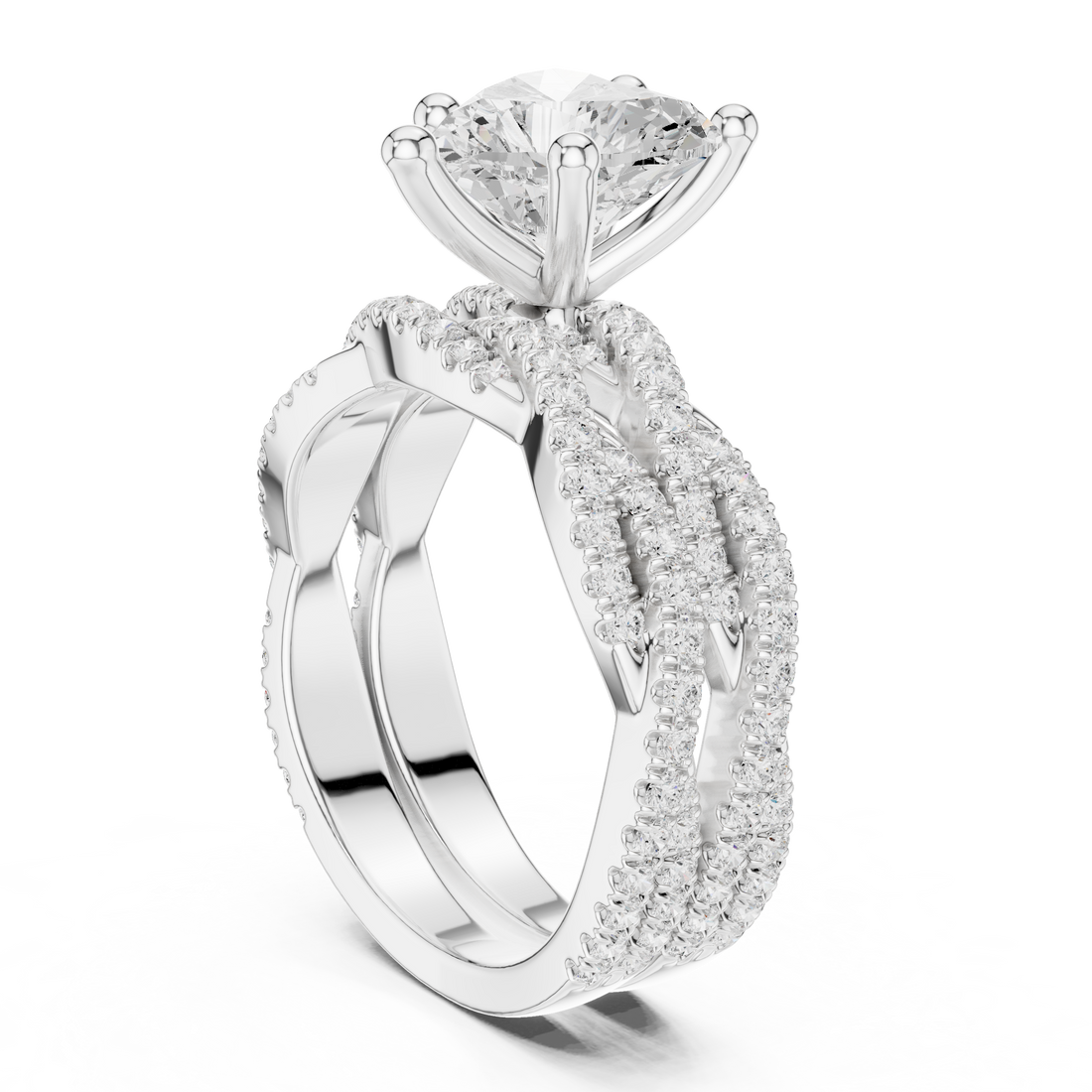 Fashion Ring - Heart | DDLR-300-HR - White Gold