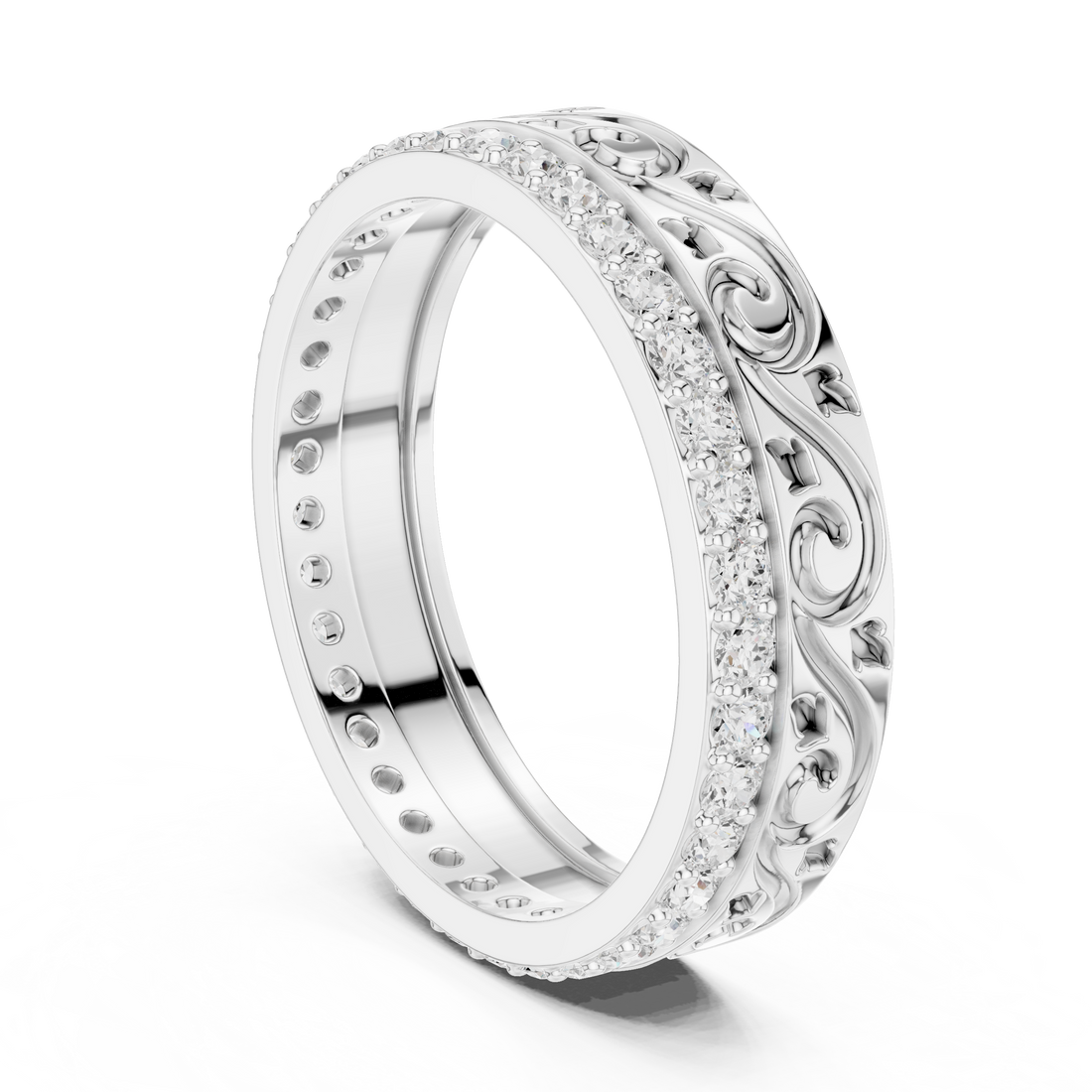 R22 - Eternity None Ring - White Gold