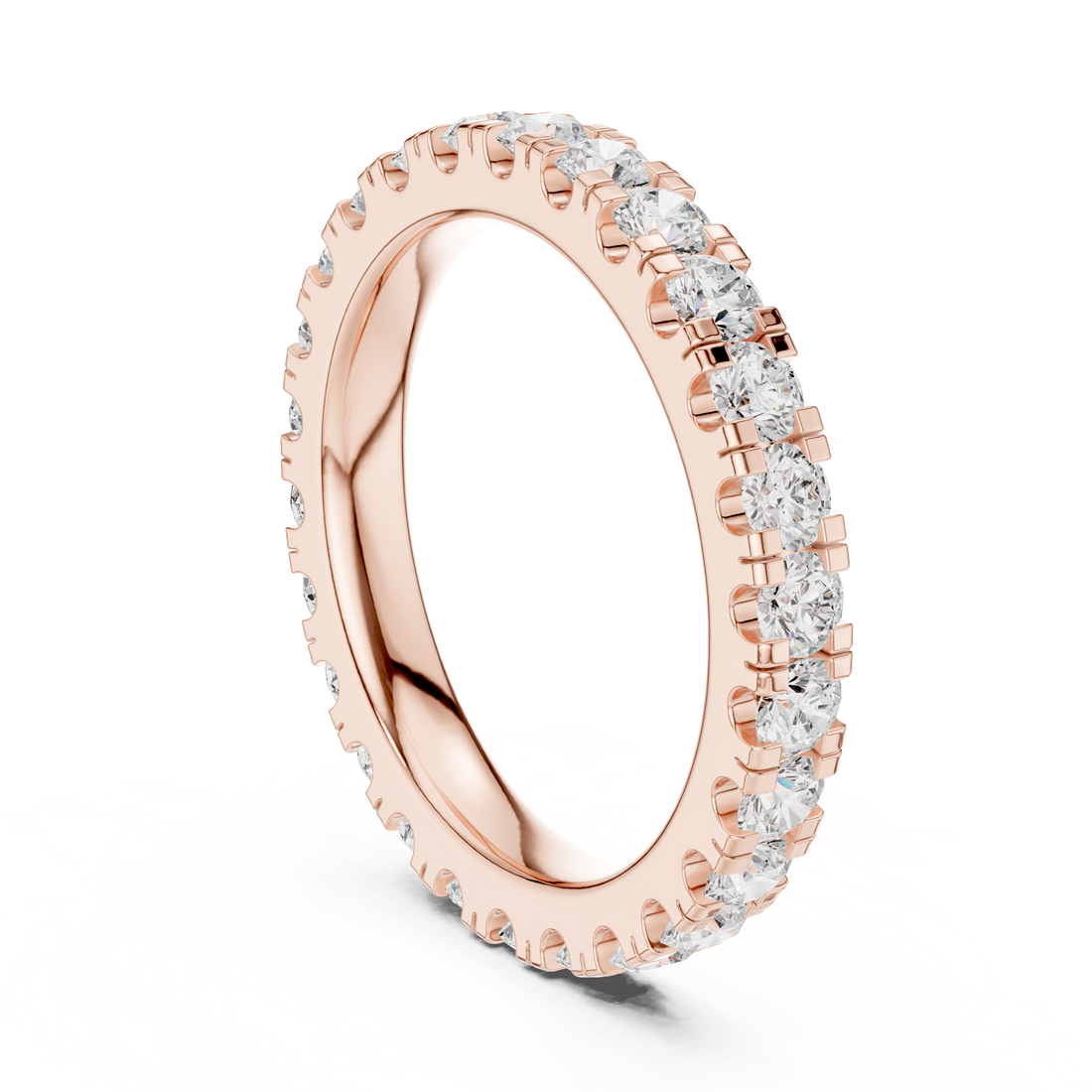 DDLR-607 - Eternity Round Ring - White Gold