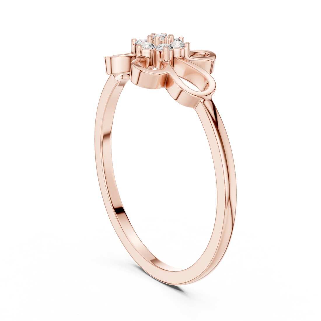 DR-6262 - Fashion Round Ring - White Gold