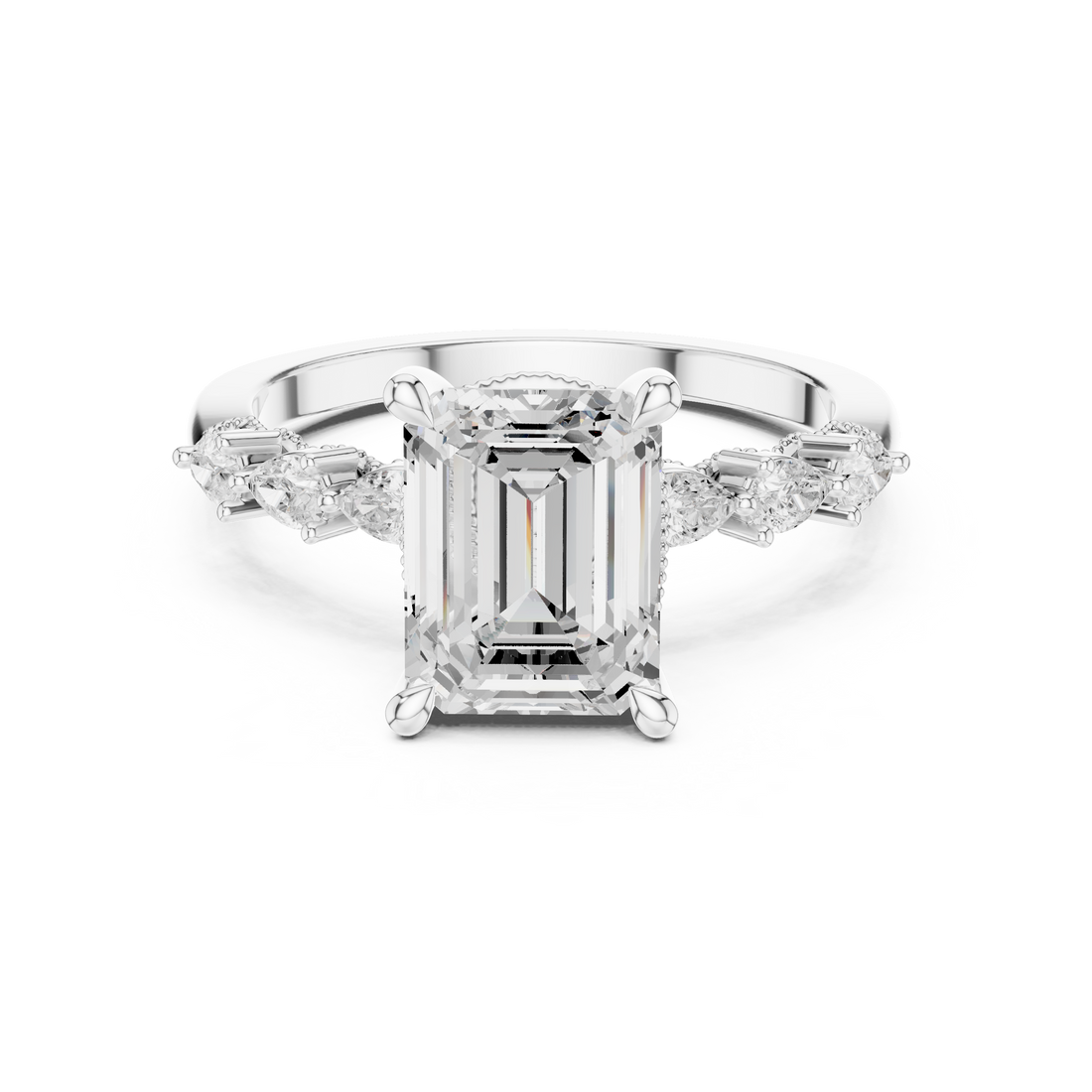 Vintage Ring - Emerald | DDLR-1004 - Rose Gold