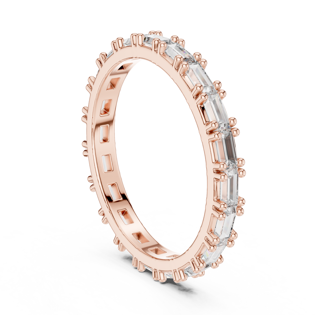 DDLR-231 - Eternity Emerald Ring - White Gold