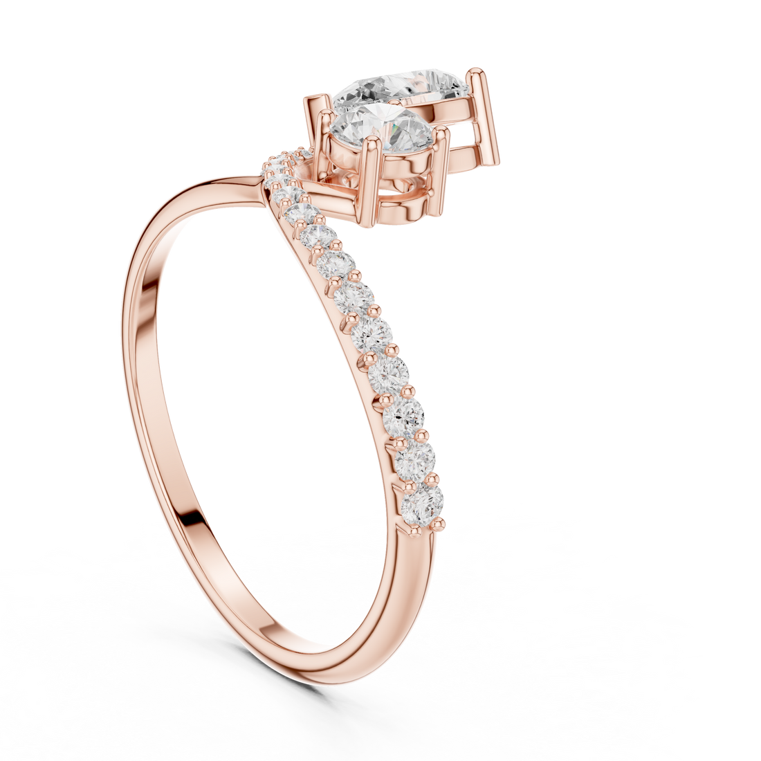 Fashion Ring - Pear | SBWR(59) - White Gold