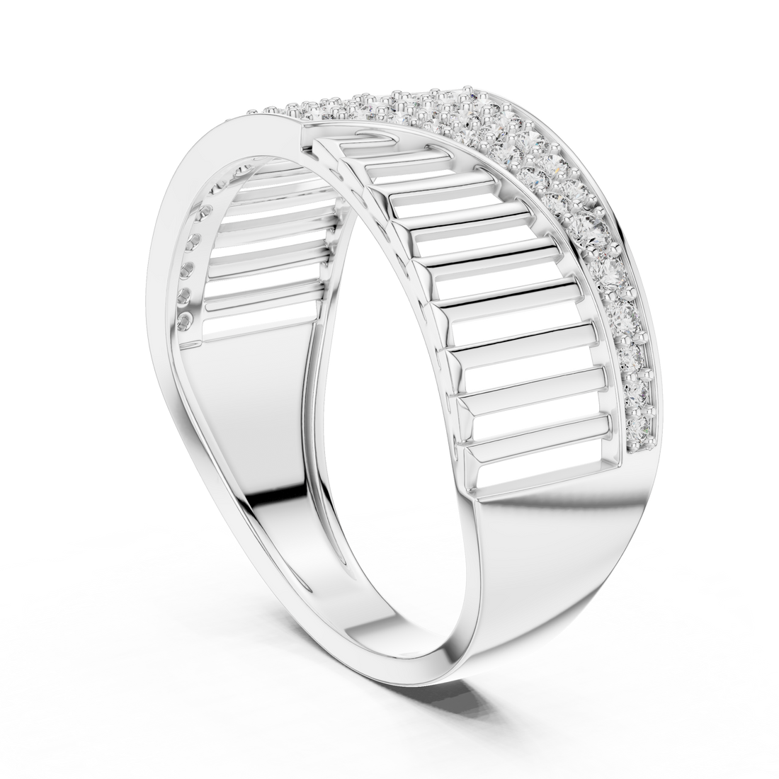 LR-01 (11) - Fashion Unknown Ring - White Gold