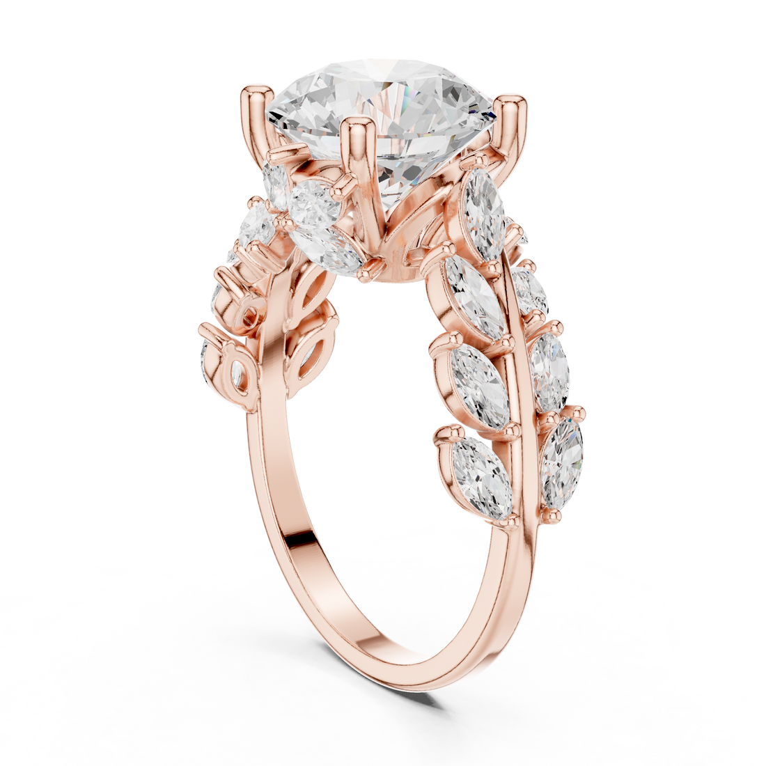 DDLR-448 - Fashion Round Ring - White Gold