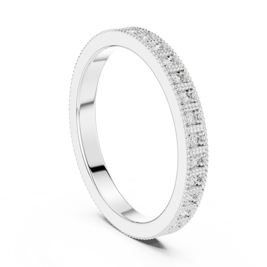 DDLR-229 - Eternity Round Ring - White Gold