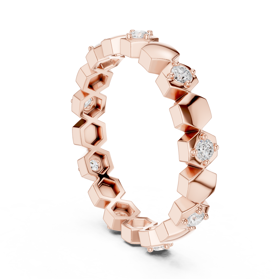 R5 - Eternity Round Ring - White Gold
