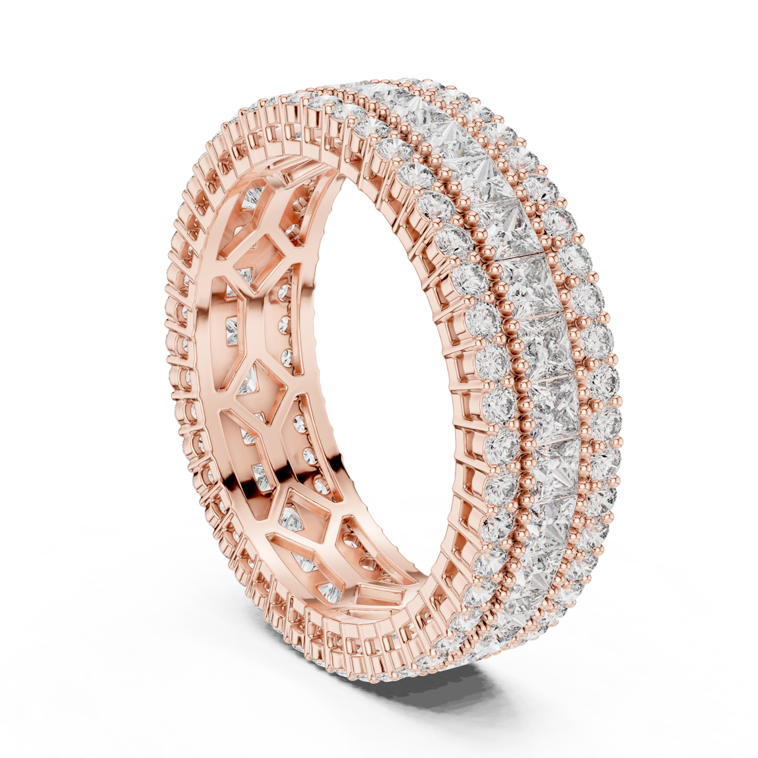 DDLR-225 - Eternity Princess Ring - White Gold