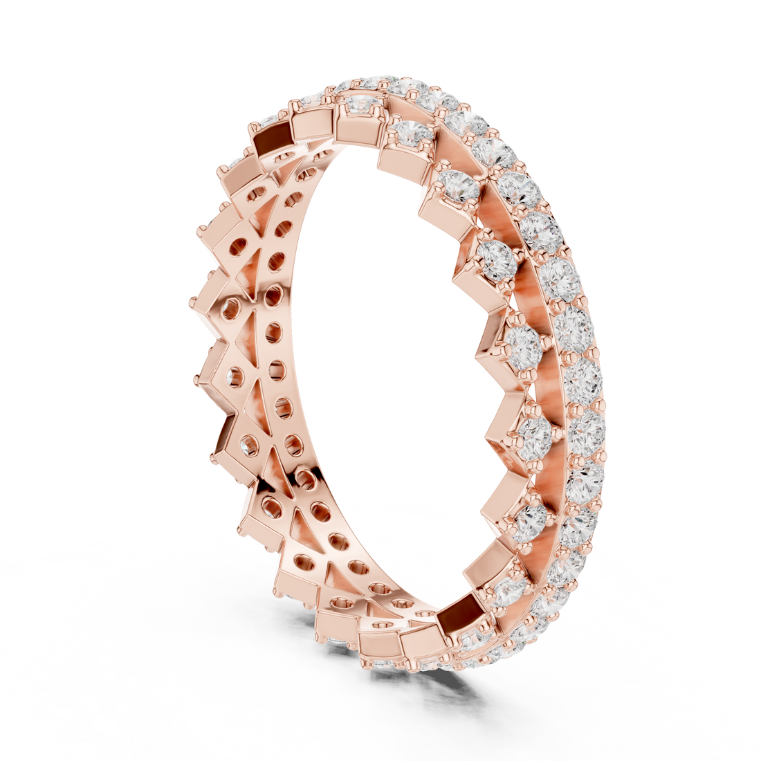 R41 - Eternity Round Ring - White Gold
