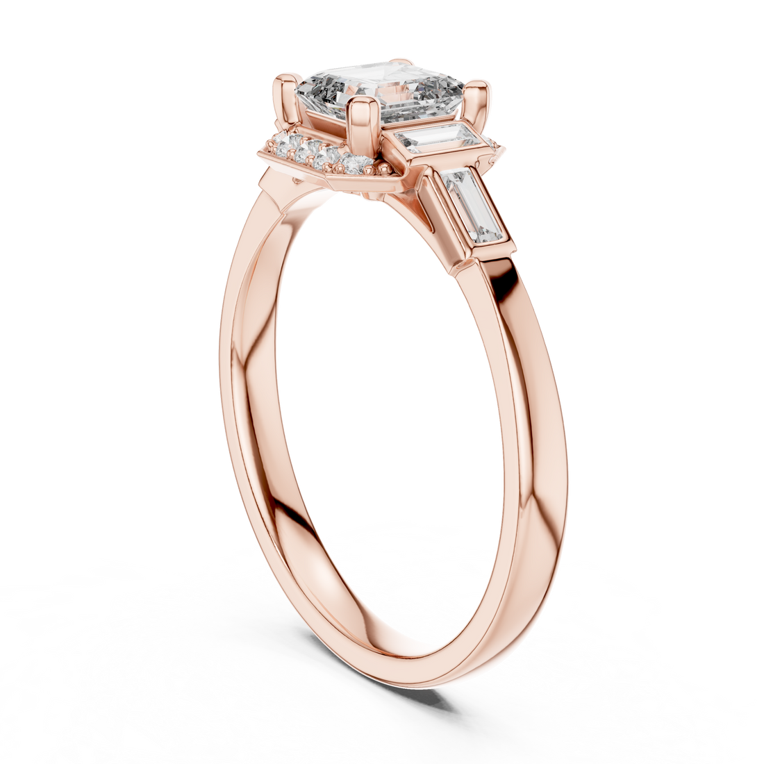 00001L (1) - Fashion Emerald Ring - White Gold