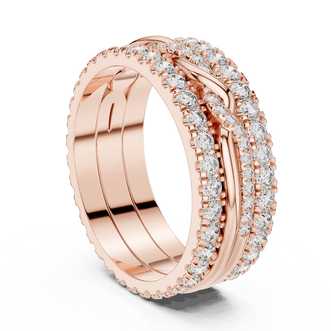DDLR-234 - Eternity Round Ring - White Gold