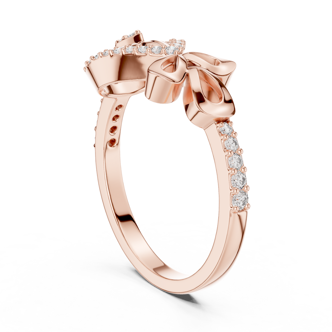 LR-01 (90) - Fashion Pear Ring - White Gold