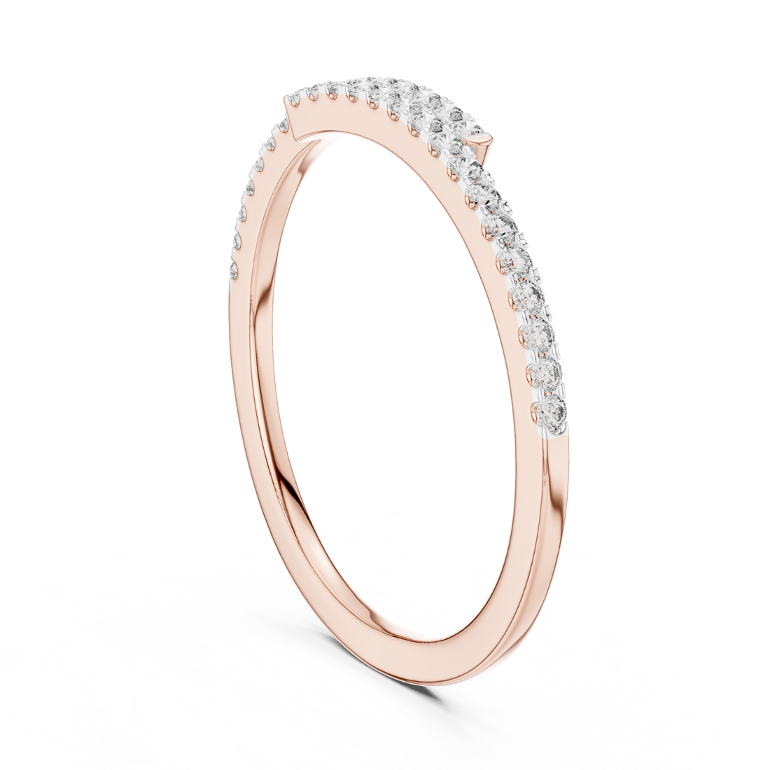 12#10012@L - Eternity Round Ring - White Gold