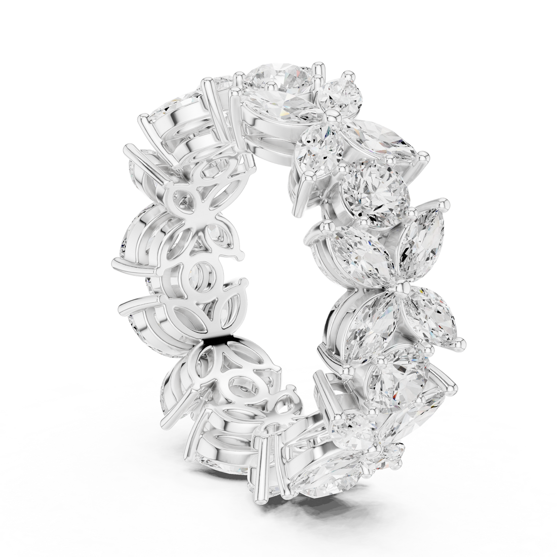 DDLR-439 - Eternity Round Ring - White Gold