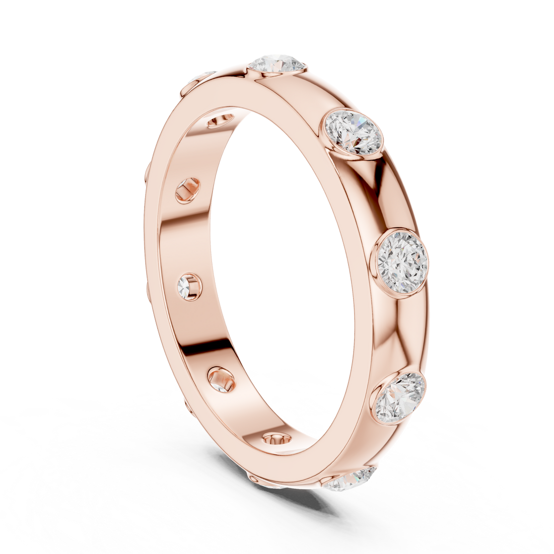 DDLR-352 - Eternity Round Ring - White Gold