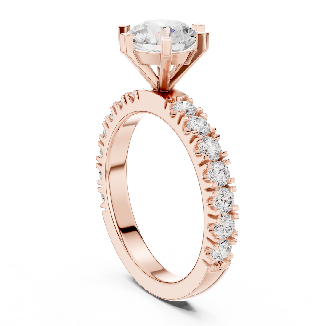 Fashion Ring - Round | DDLR-751 - White Gold