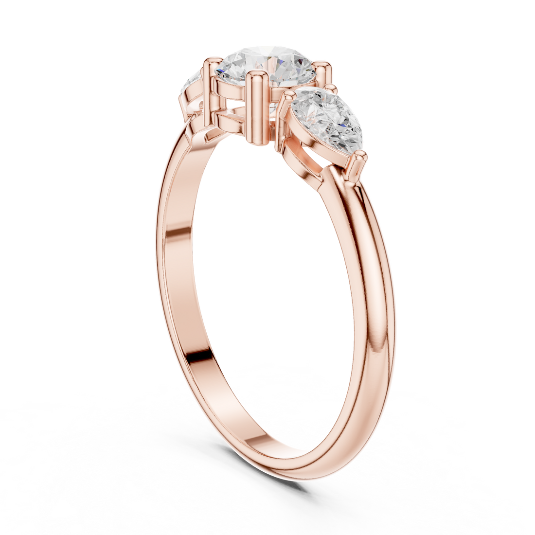 JLR-99 - Fashion Round Ring - White Gold