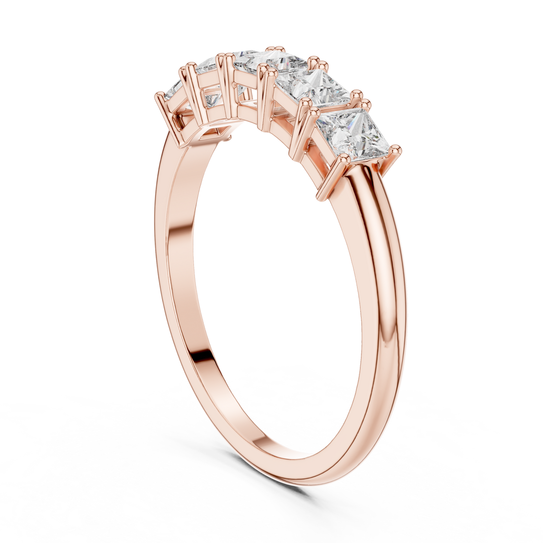 1175 - Eternity Princess Ring - White Gold