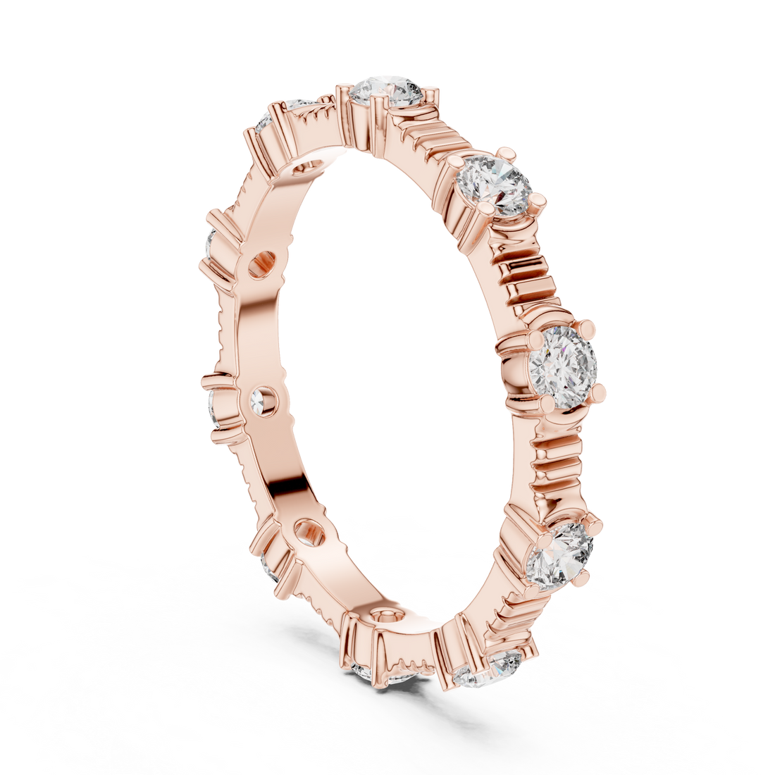 DDLR-236 - Eternity Round Ring - White Gold
