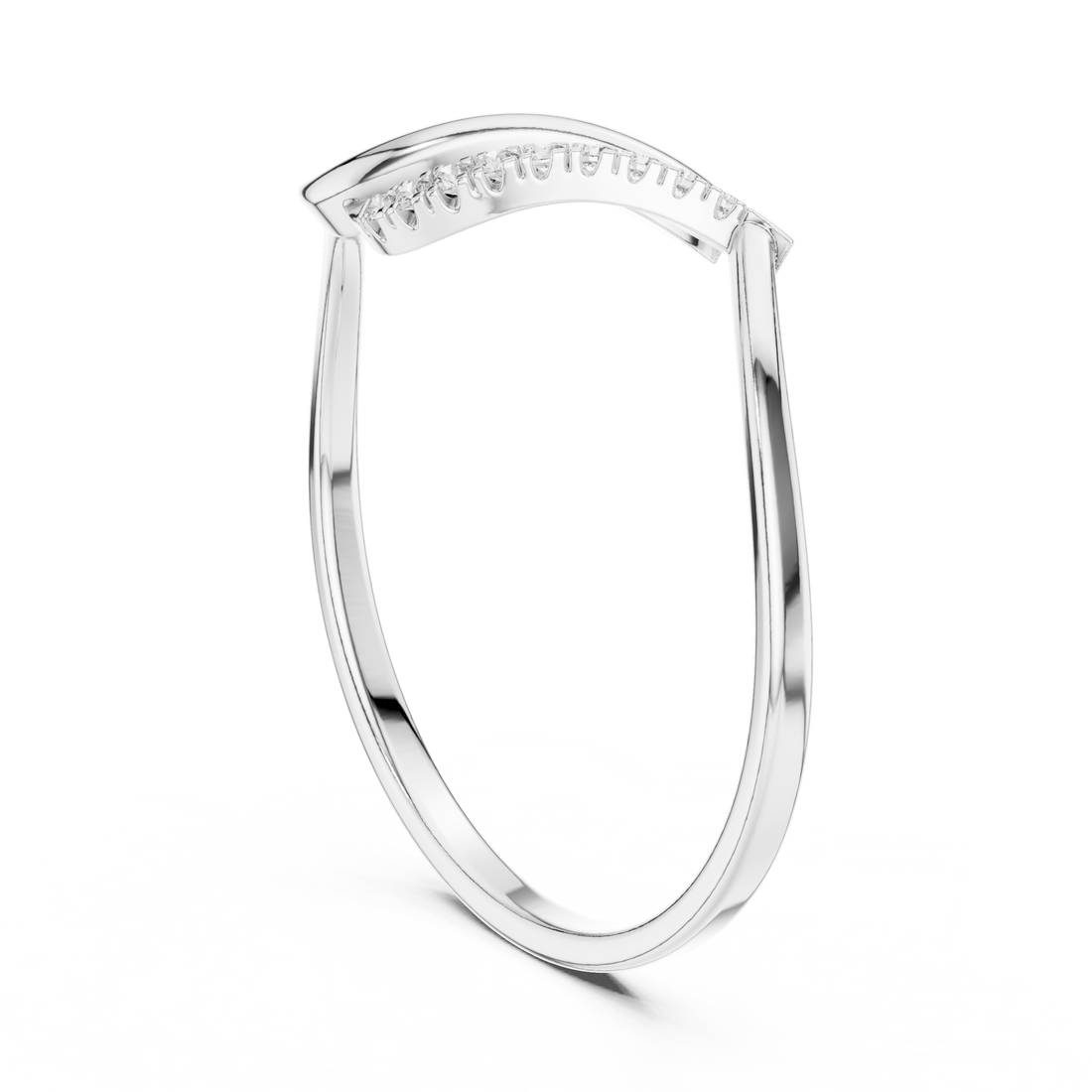 1 (227) - Bypass None Ring - White Gold