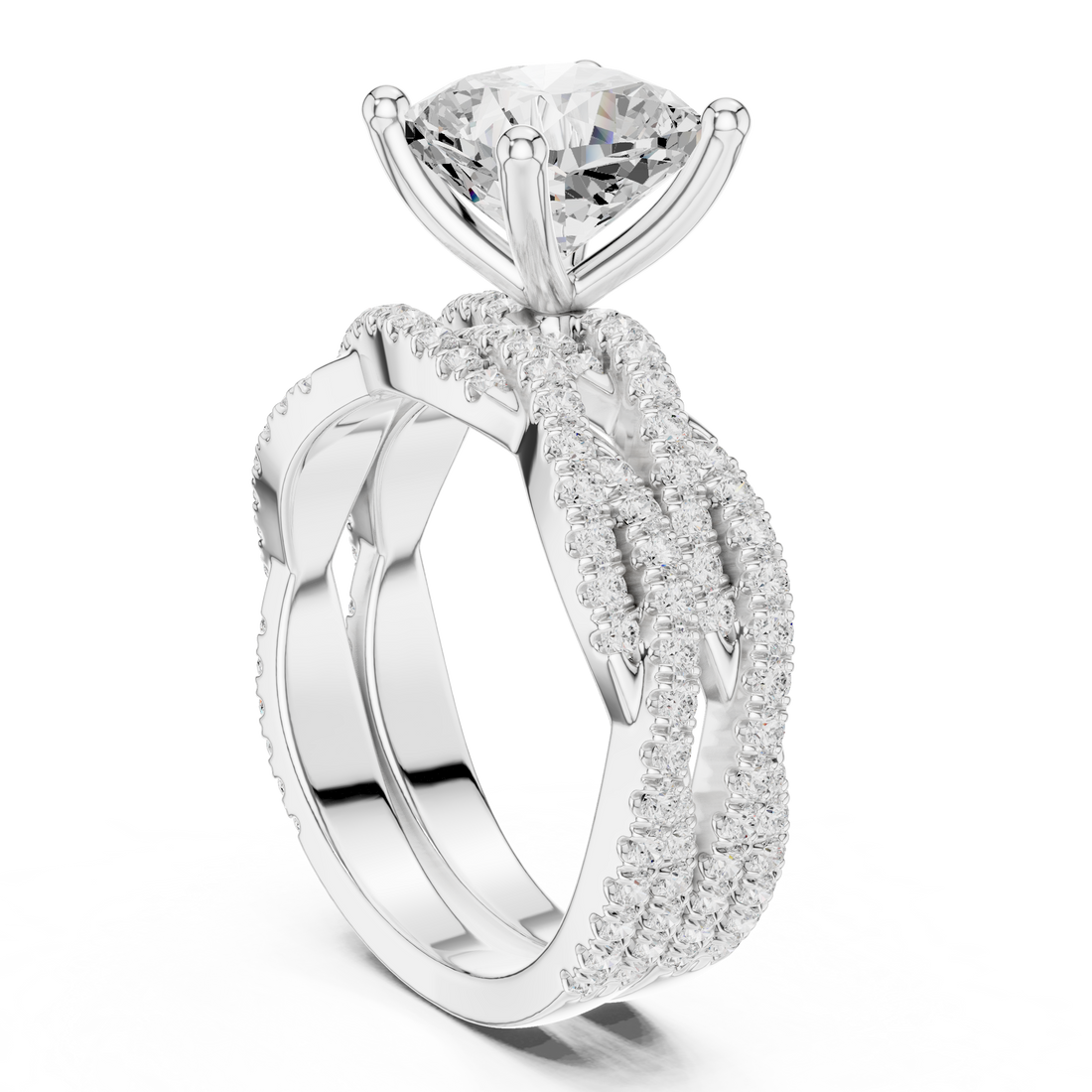 Fashion Ring - Cushion | DDLR-300-CU - White Gold