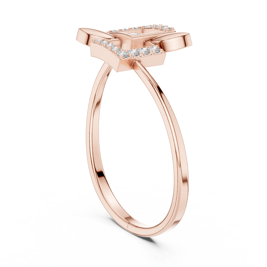 1 (200) - Fashion Unknown Ring - White Gold