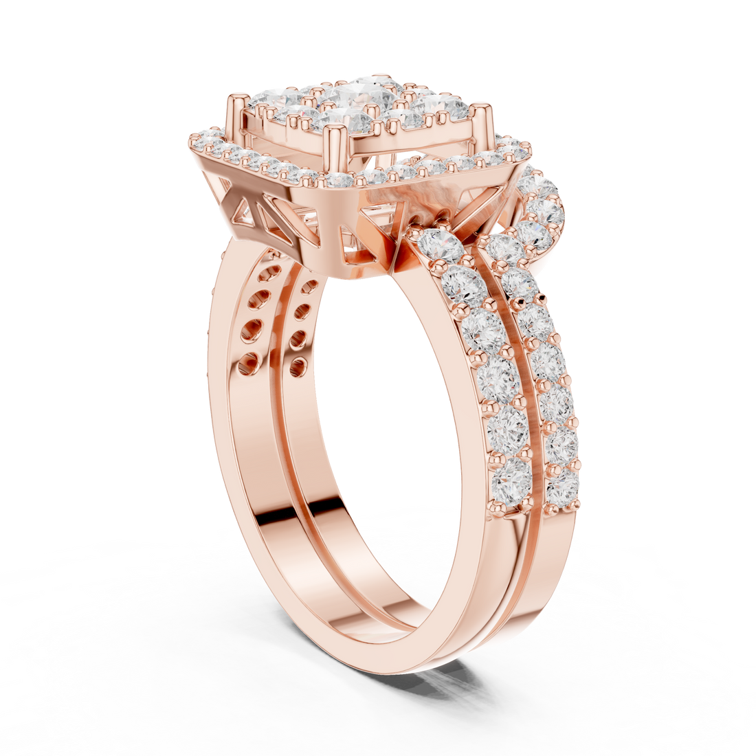 DDLR-583 - Fashion Round Ring - White Gold
