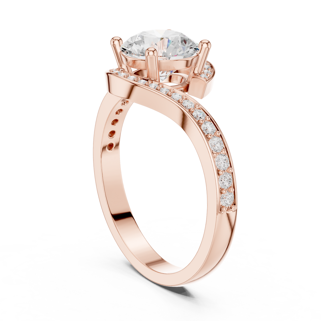Fashion Ring - Round | DDLR-803 - White Gold