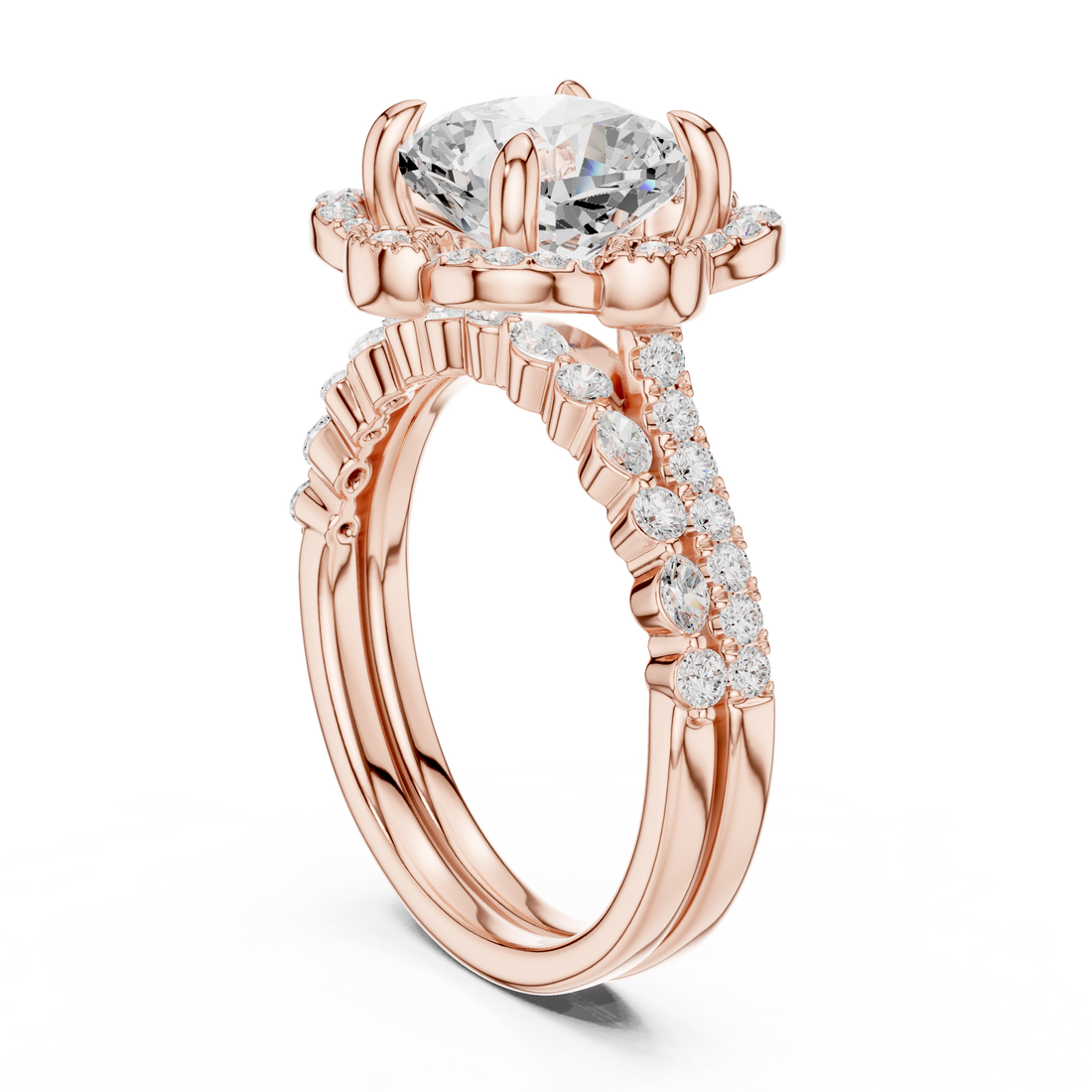 Fashion Ring - Cushion | DDLR-442 -CU - White Gold