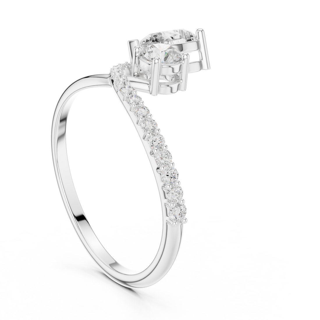 Fashion Ring - Pear | SBWR(59) - White Gold