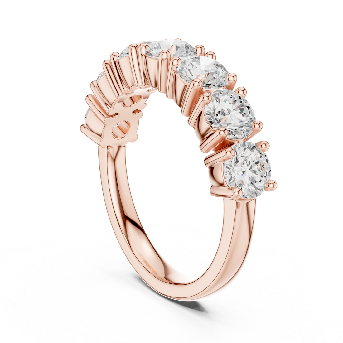 DDLR-619 - Eternity Round Ring - White Gold